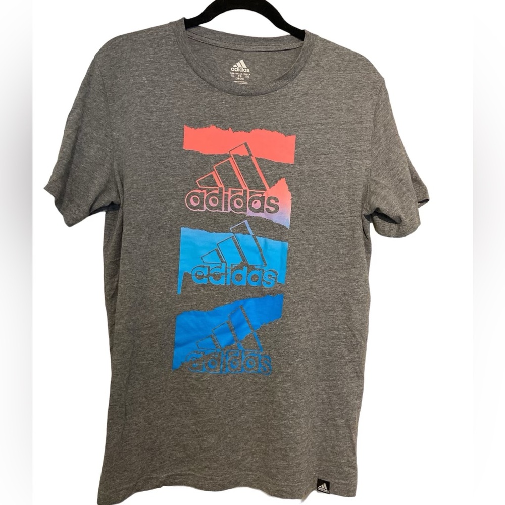 Adidas Grey Graphic T-Shirt